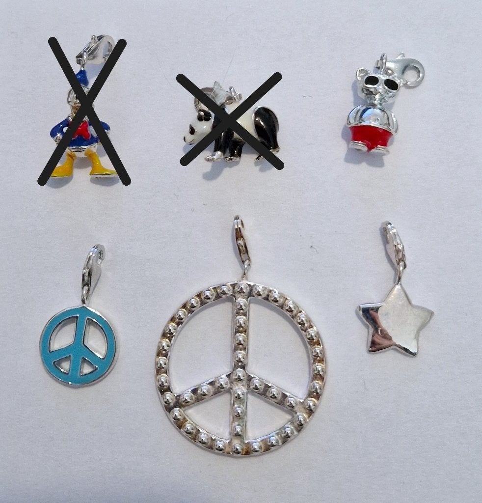 4x THOMAS SABO zilveren (925) bedels/ charms (mogen ook los), Zo goed als nieuw, 4 bedels of meer, Zilver, Ophalen