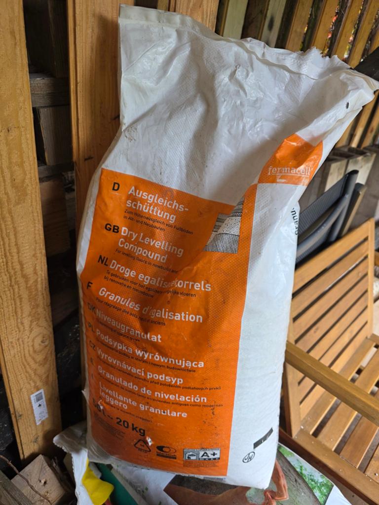 Fermacell Droge egalisatiekorrels - 20 kg, Overige materialen, 30 cm of meer, 50 tot 150 cm, Overige typen