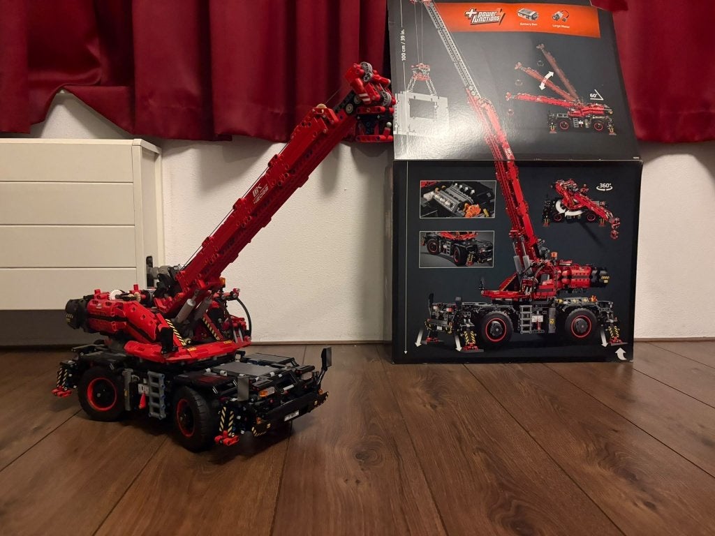 lego technic hijskraan, Ophalen, Inclusief instructies, Lego, Zo goed als nieuw