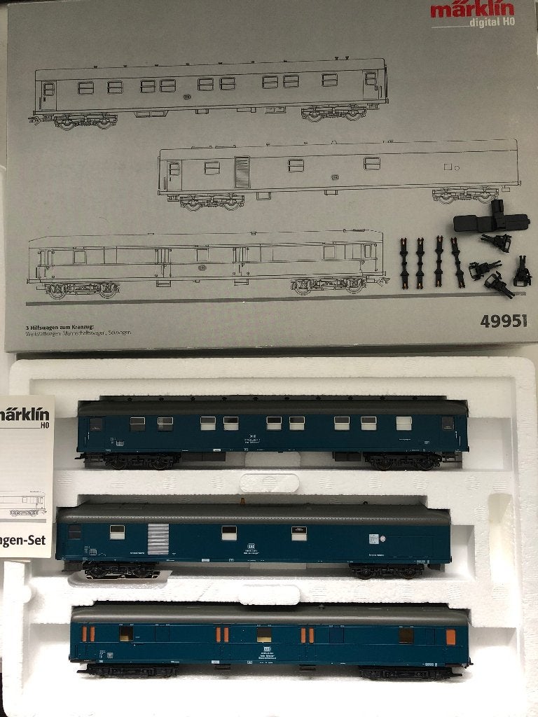 Märklin 49951 wagonset voor de Goliath kraantrein van DB OVP, Hobby en Vrije tijd, Modeltreinen | H0, Zo goed als nieuw, Wagon