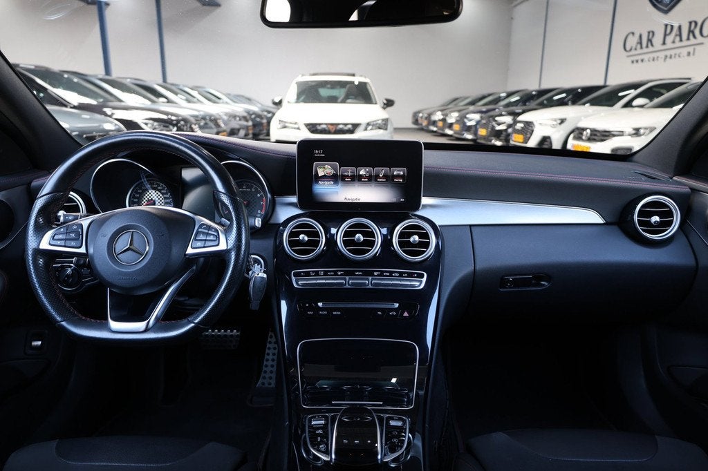Mercedes-Benz C-klasse Estate AMG 43 4MATIC 367+PK LED/PANOR, Auto's, Mercedes-Benz, Euro 6, Leder en Stof, 2996 cc, Vierwielaandrijving