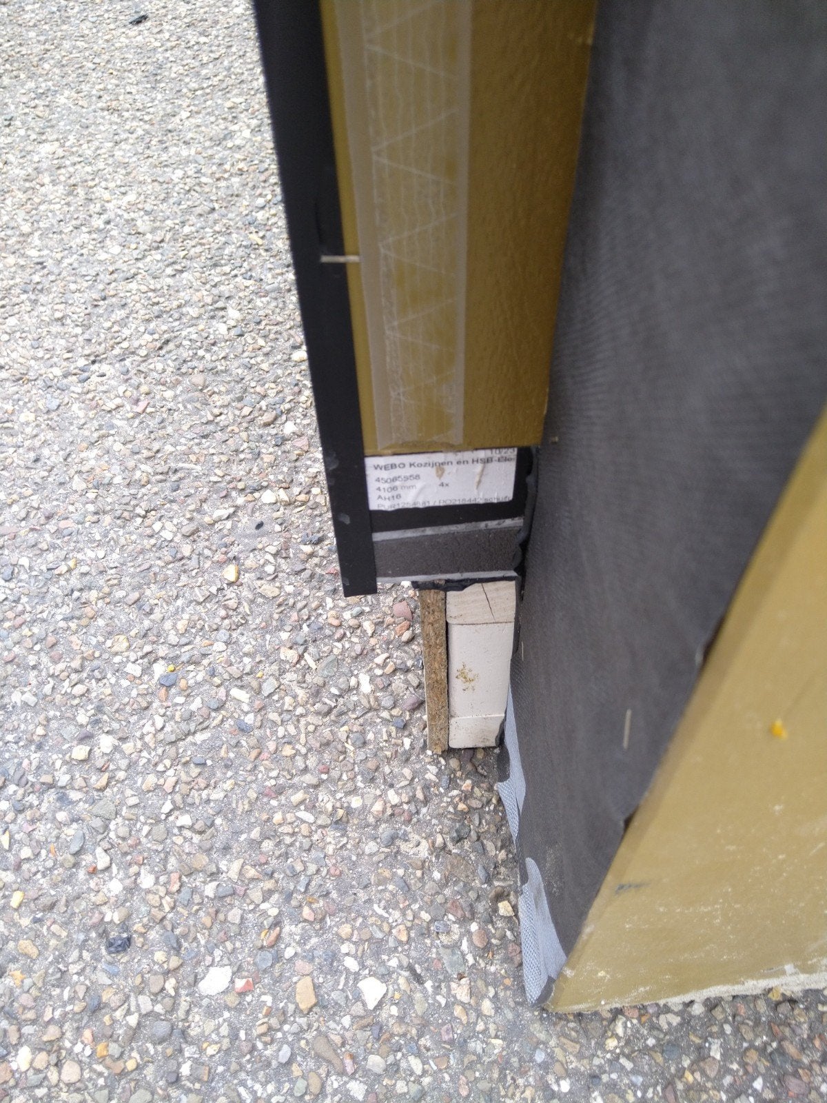 nieuwe hardhouten schuifpui 3 vakken, Nieuw, Ophalen of Verzenden, Buitendeur, Schuifdeur