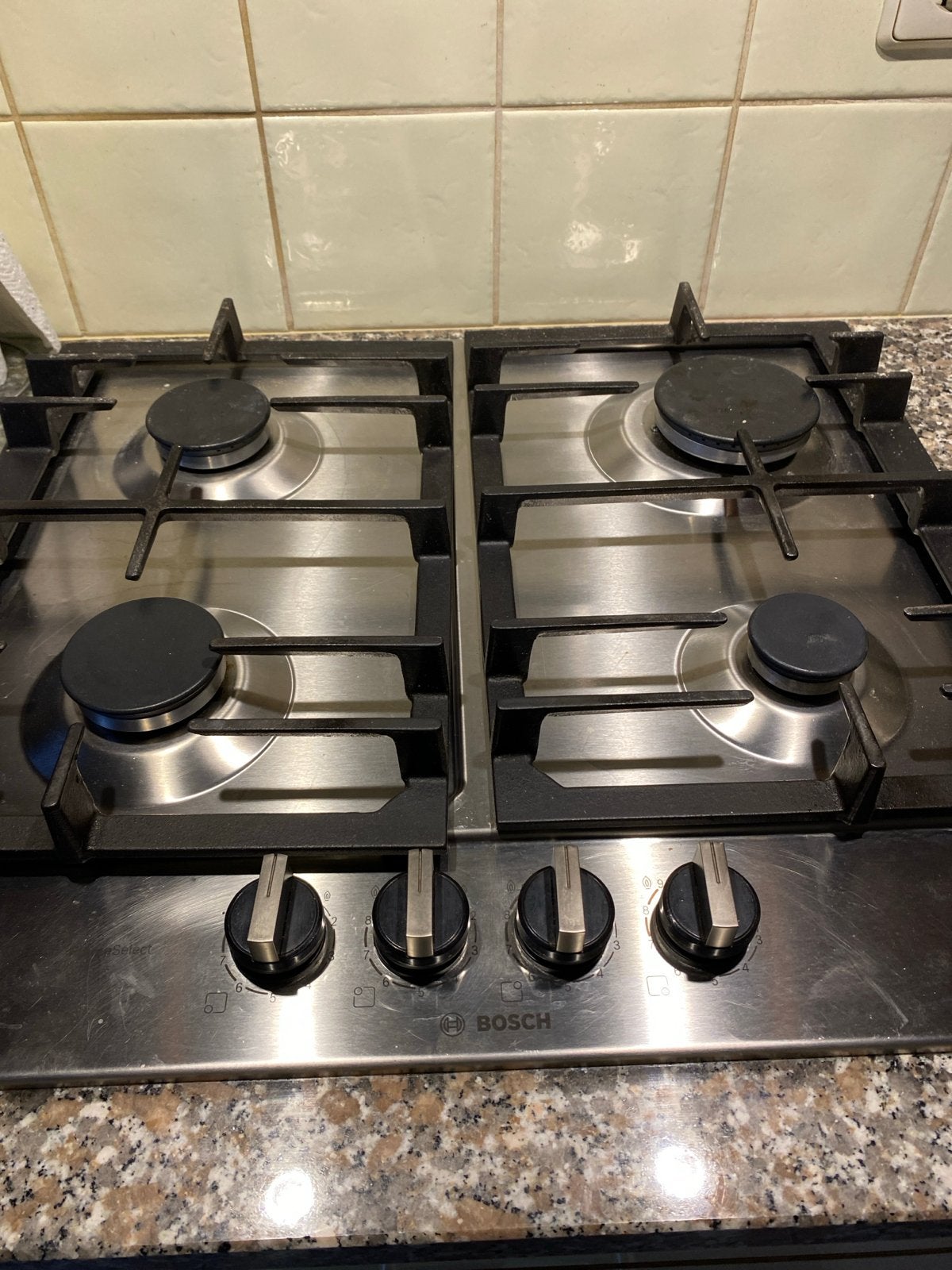 Mooi, schoon Bosch gaskookplaat - wegens overstap naar induc, Witgoed en Apparatuur, Fornuizen, Ophalen, 60 cm of meer, 4 kookzones
