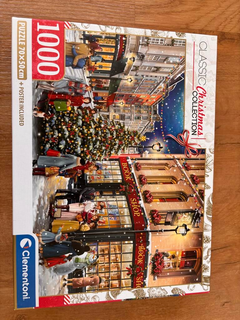 Clementoni Classic Christmas Collection 1000 stukjes, Ophalen of Verzenden, 500 t/m 1500 stukjes, Zo goed als nieuw, Legpuzzel