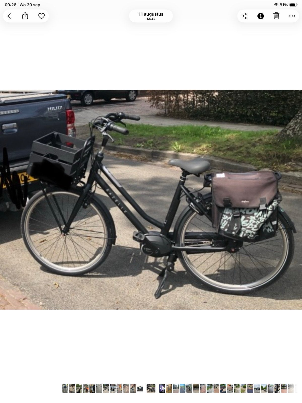 Gazelle Heavy duty, Ophalen, Gebruikt, Velgrem, 50 tot 53 cm