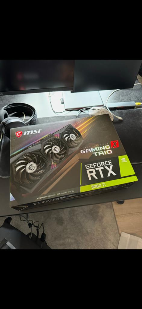 MSI GeForce RTX 3060 TI Gaming X Trio 8G Videokaart, Computers en Software, Videokaarten, GDDR6, PCI-Express 4, Ophalen of Verzenden