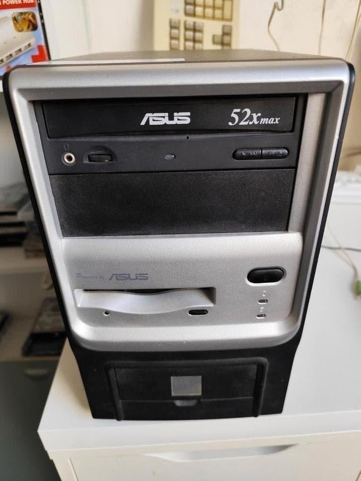 Asus Terminator P4 ITX mini pc windows XP gaming, Computers en Software, Vintage Computers, Ophalen