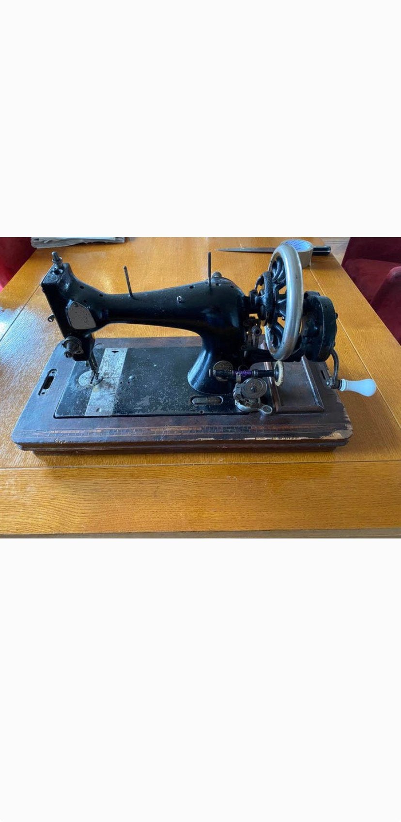 Antieke handnaaimachine, Ophalen of Verzenden