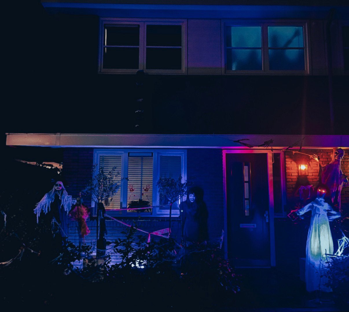 Groot Halloween Decoratiepakket: Animatronic, Projector & Me, Ophalen of Verzenden, Gebruikt, Versiering, Halloween of Griezel