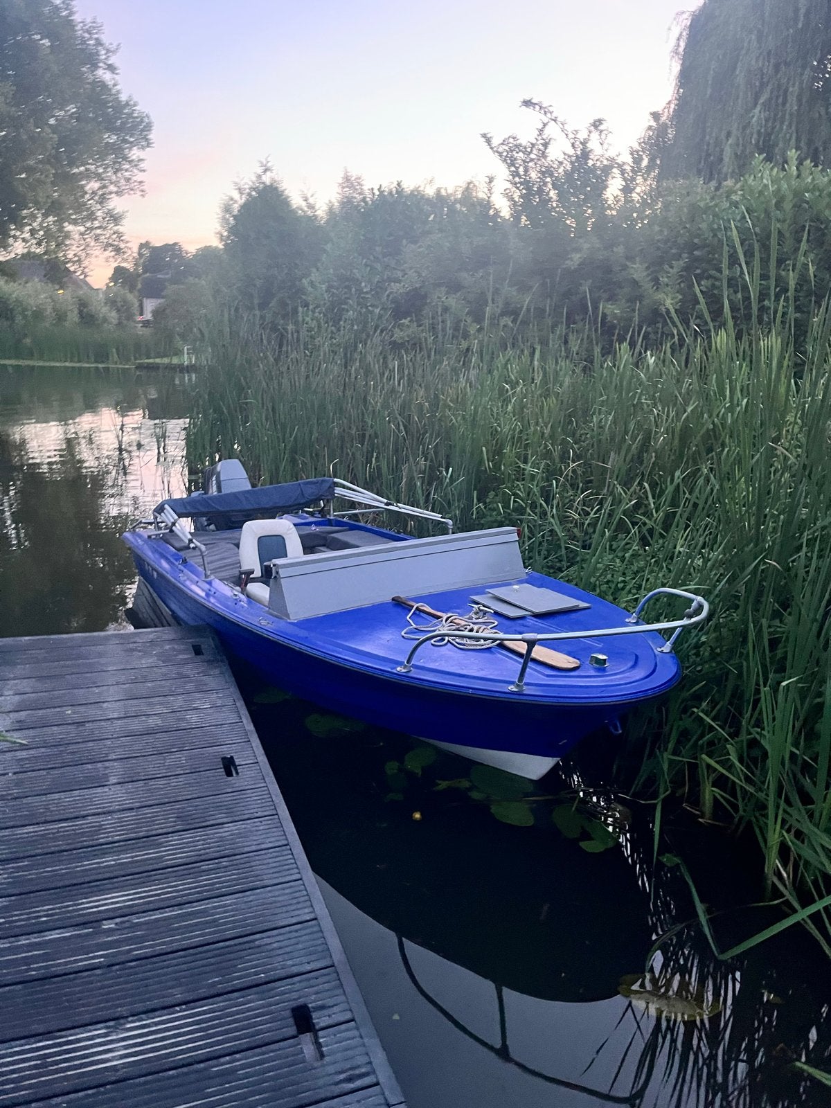 Speedbootje marco 500 met trailer, Watersport en Boten, Speedboten, Gebruikt, Benzine, Buitenboordmotor, Polyester, Ophalen