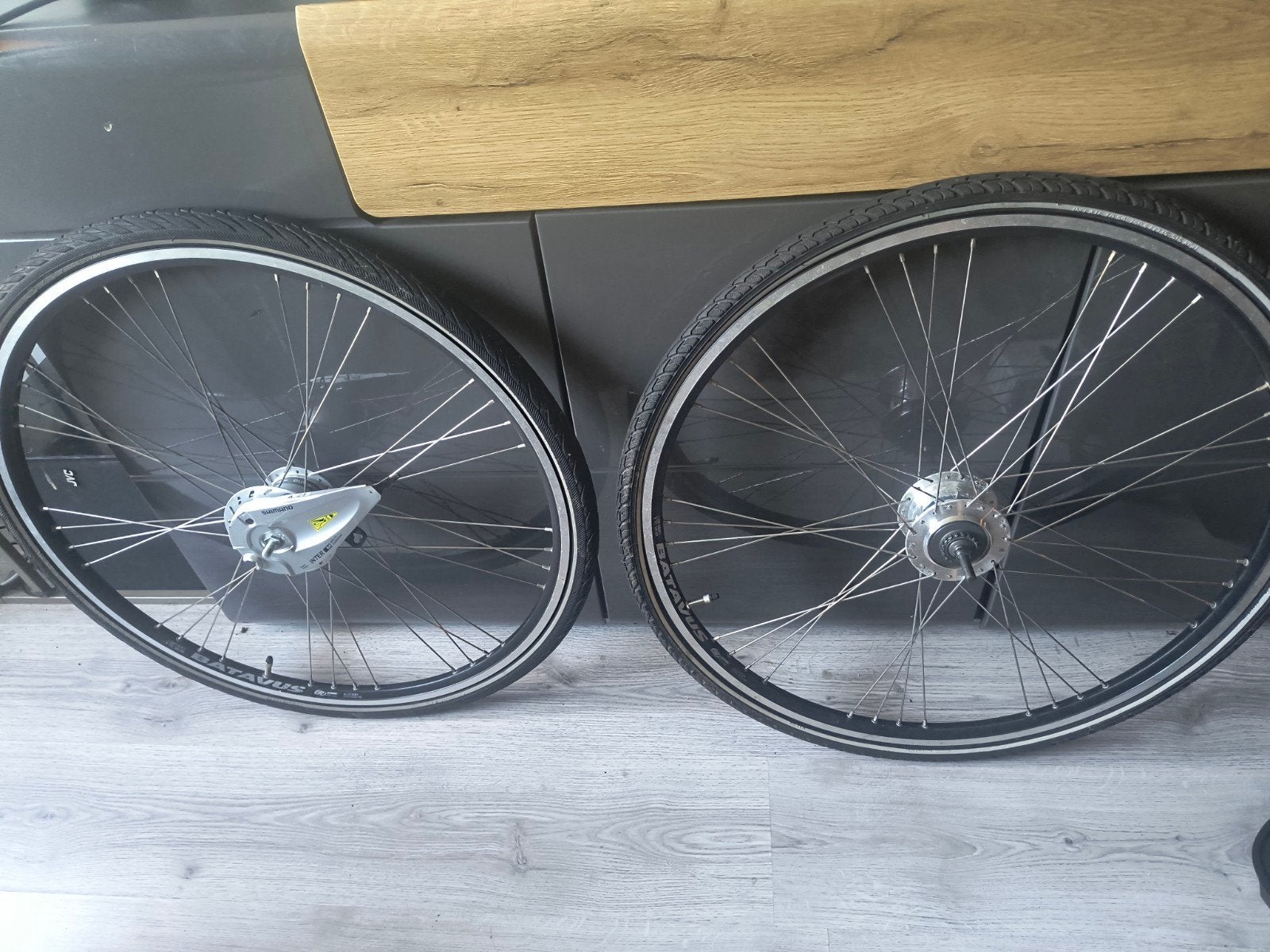 Nette set fiets wielen velgen Batavus Mambo 28 inch shimano, Gebruikt, Elektrische fiets, Sparta Batavus Koga, Aluminium
