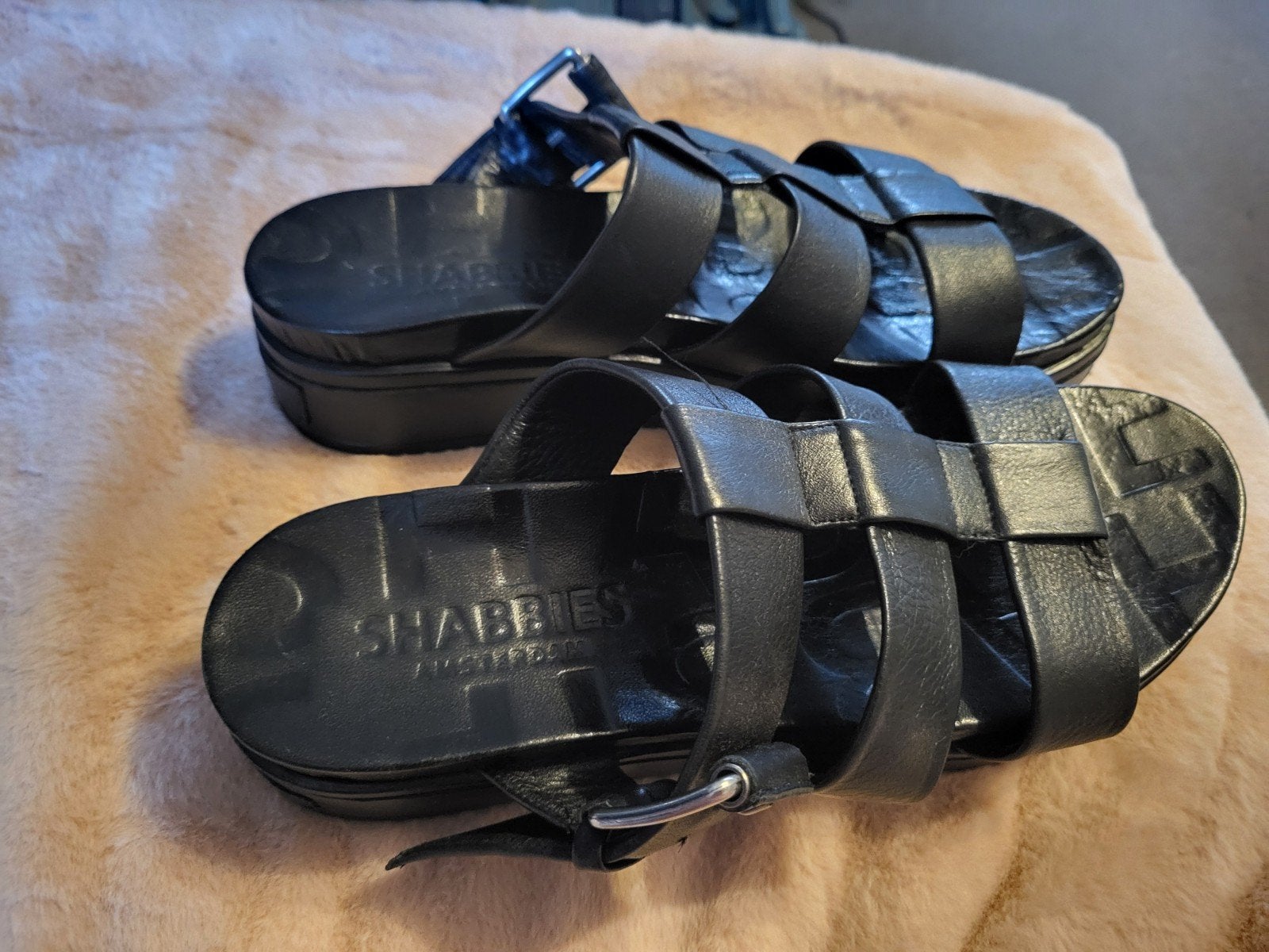 Nieuw Shabbies sandalen 41, Shabbies Amsterdam, Verzenden, Zwart, Nieuw