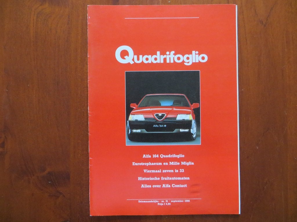 Alfa Romeo Quadrifoglio 31 (sept. 1990) 164 Quadrifoglio, Ophalen of Verzenden, Nieuw, Alfa Romeo