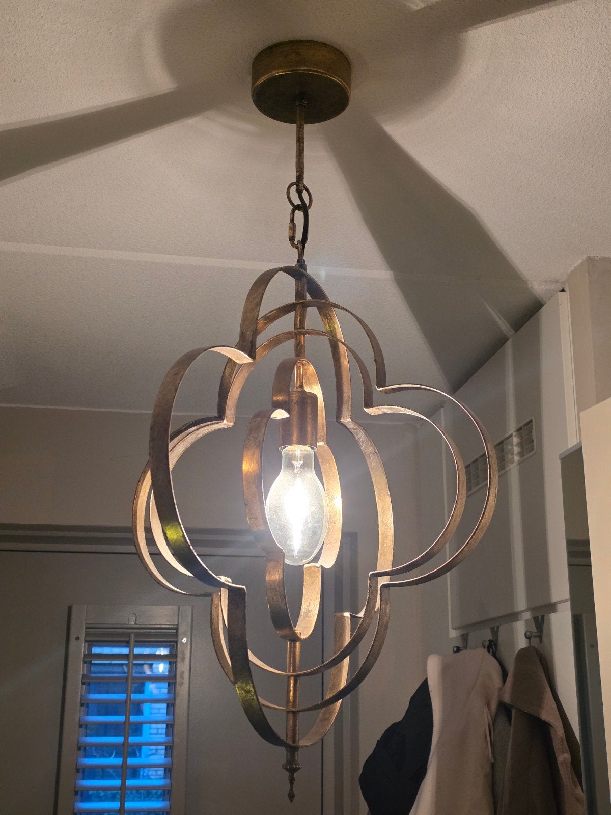 Riverdale Hanglamp Goudkleurig - Stijlvolle Verlichting, Zo goed als nieuw, Metaal, Modern, Klassiek, Landelijk, E27 (groot)