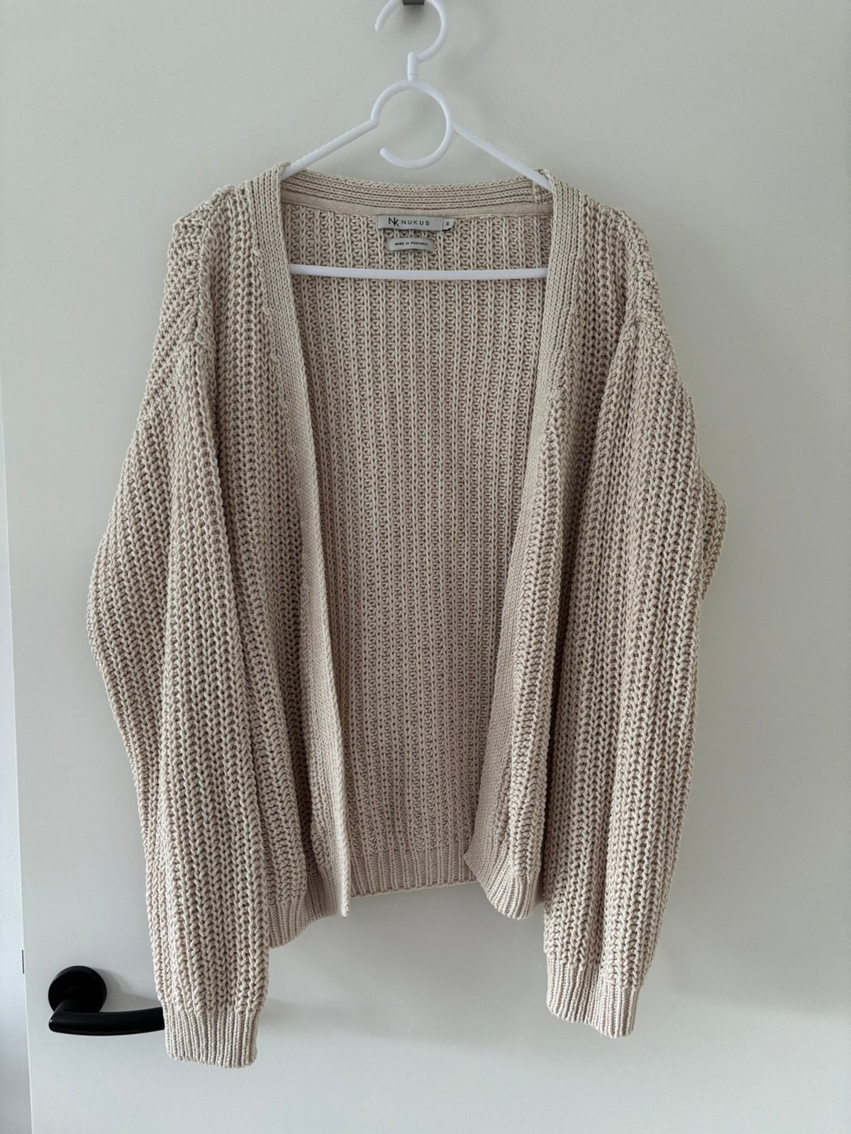 Nukus beige gebreid vest maat M, Ophalen of Verzenden, Zo goed als nieuw, Maat 38/40 (M), Beige