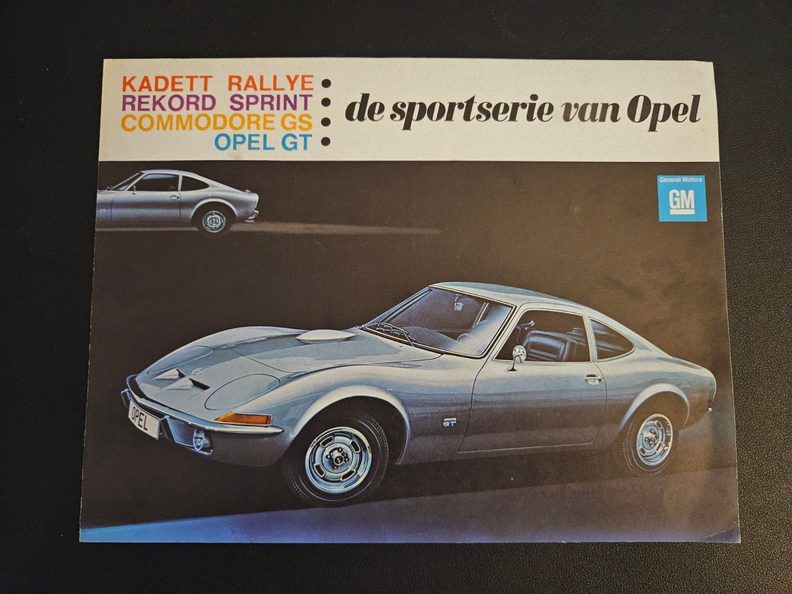 Brochure Opel 1968 oa GT & Kadett Rally, Ophalen of Verzenden, Zo goed als nieuw, Opel