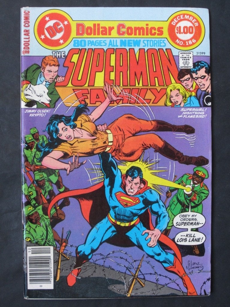 Superman Family #186 DC 1977 (80 pages!) First Ada Baba, Boeken, Amerika, Verzenden, Gelezen, Eén comic