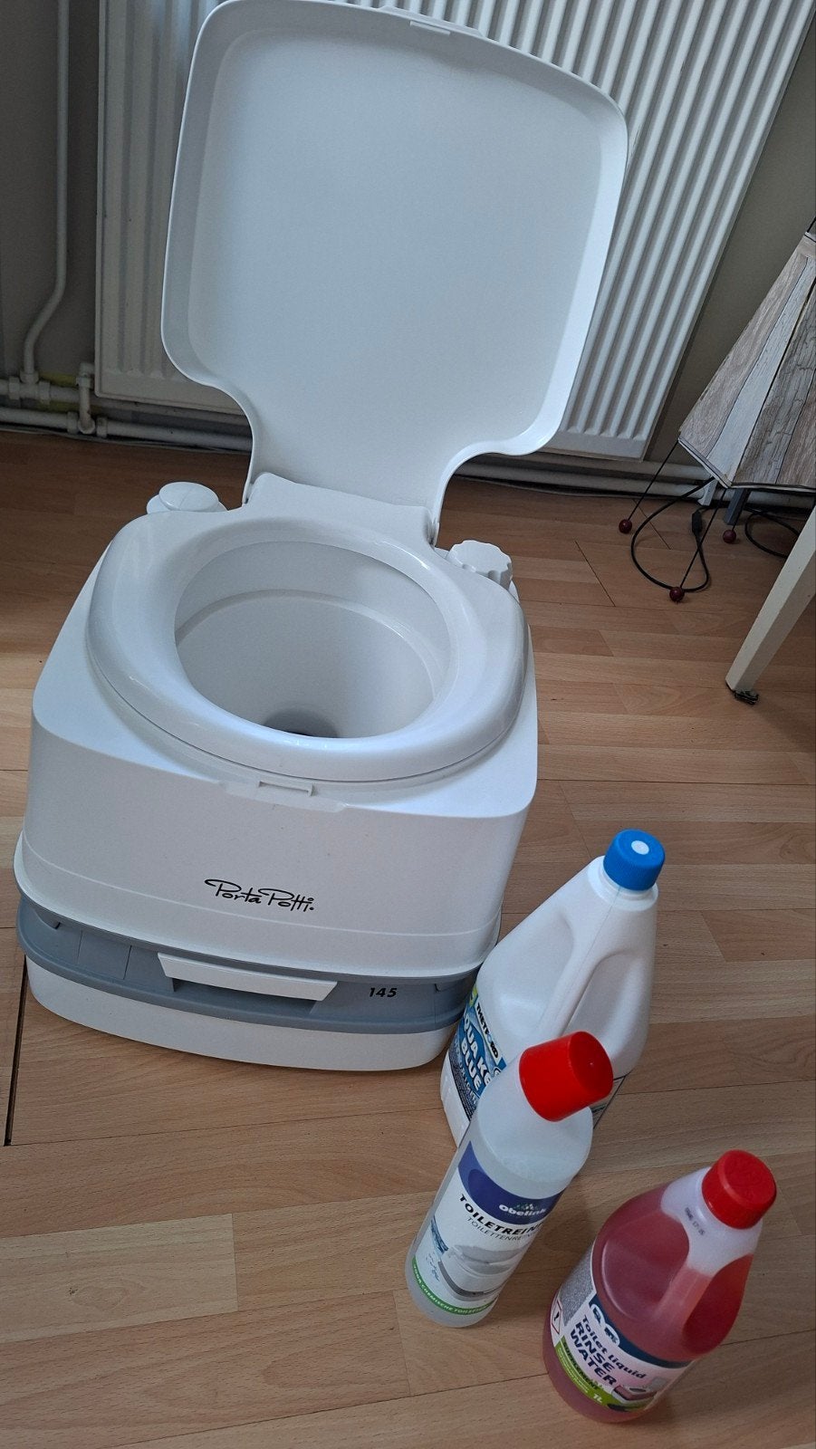 Thetford Porta Potti 145 draagbaar toilet met vloeistoffen, Ophalen, Zo goed als nieuw