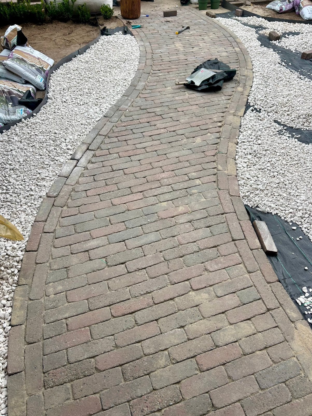 Gratis waalkantjes ophalen in Lindenholt, Tuin en Terras, Ophalen, Gebruikt, Klinkers, Minder dan 5 m²