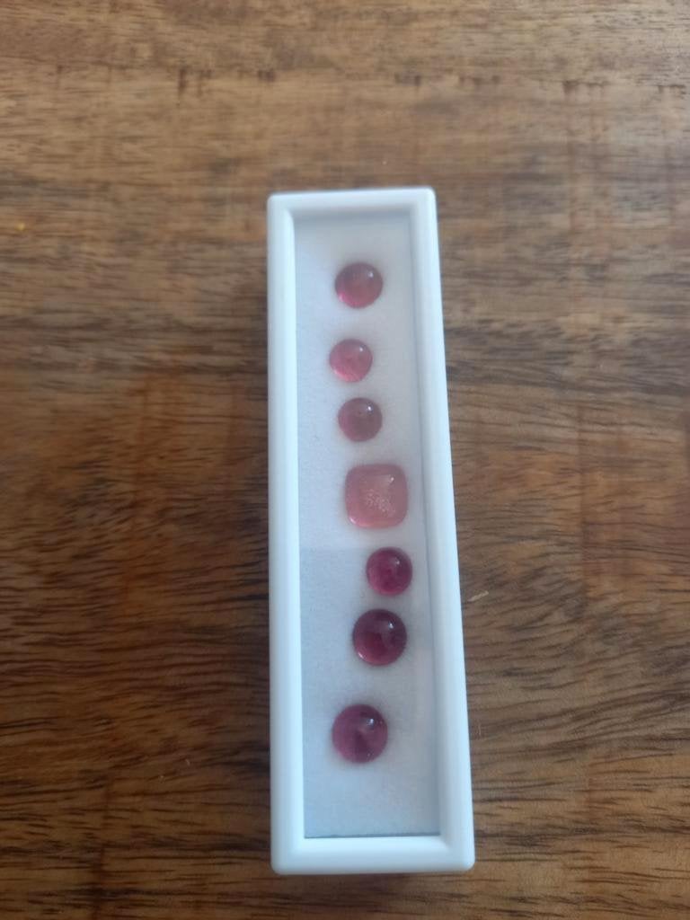 Geslepen roze rode toermalijn, Ophalen of Verzenden