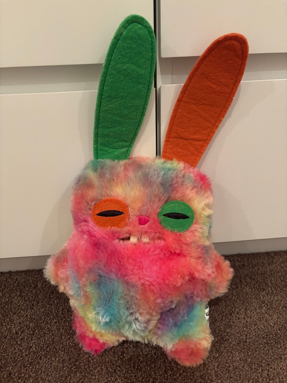 Fuggler Funny Ugly Monster knuffel - Regenboog Konijn, Kinderen en Baby's, Overige merken, Ophalen of Verzenden, Middelgroot (20 tot 80 cm)