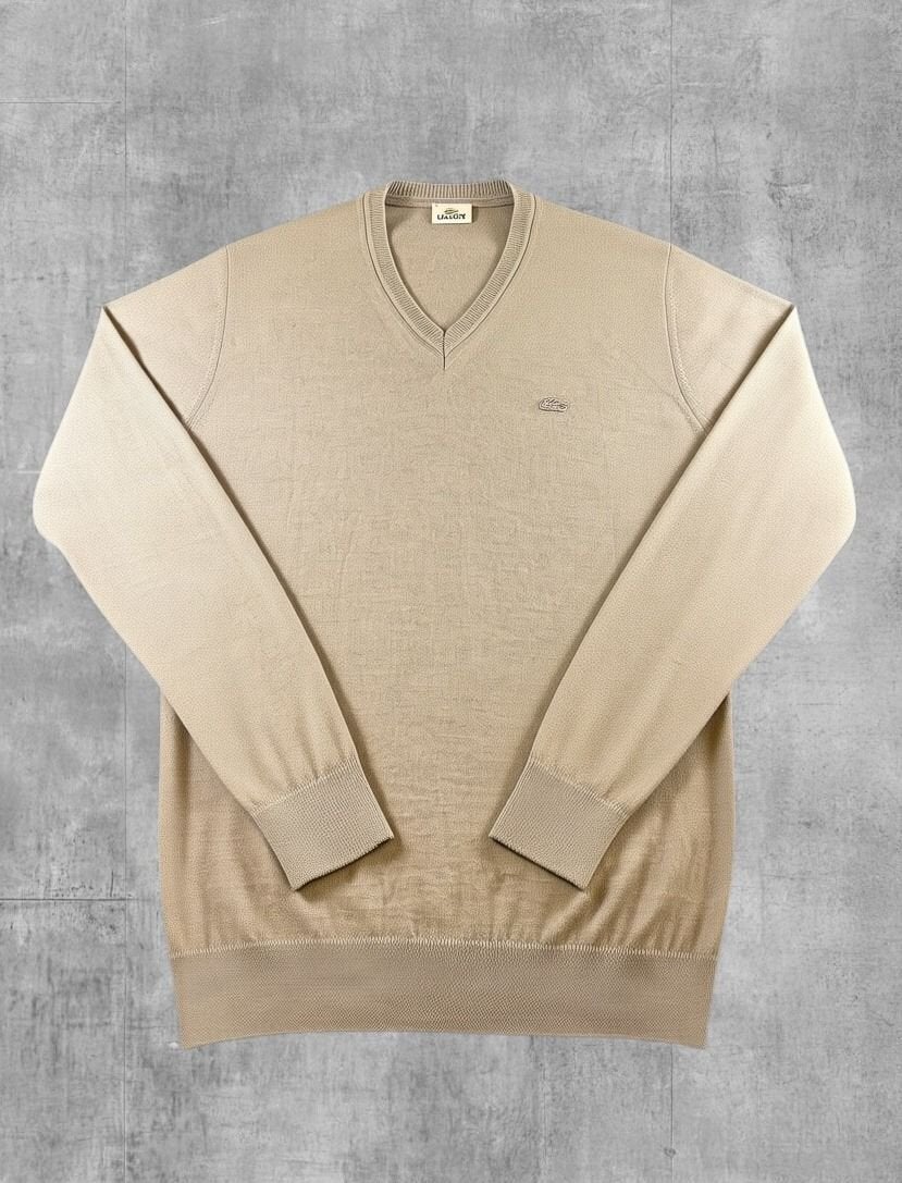 Grijze Lacoste trui heren maat XL (v-hals sweater /, Verzenden, Lacoste S.A., Maat 56/58 (XL), Klantenservice@lacoste.com