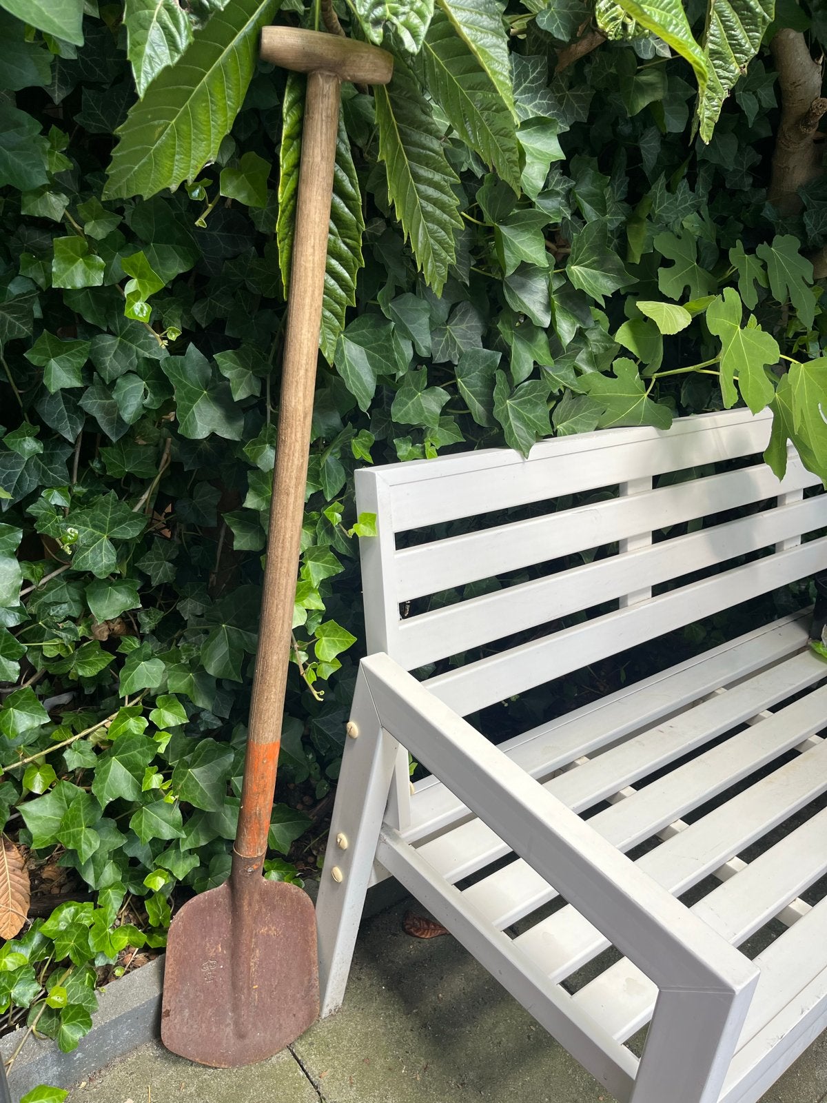 Schop met houten steel, Tuin en Terras, Hand-tuingereedschap, Ophalen, Gebruikt, Schop