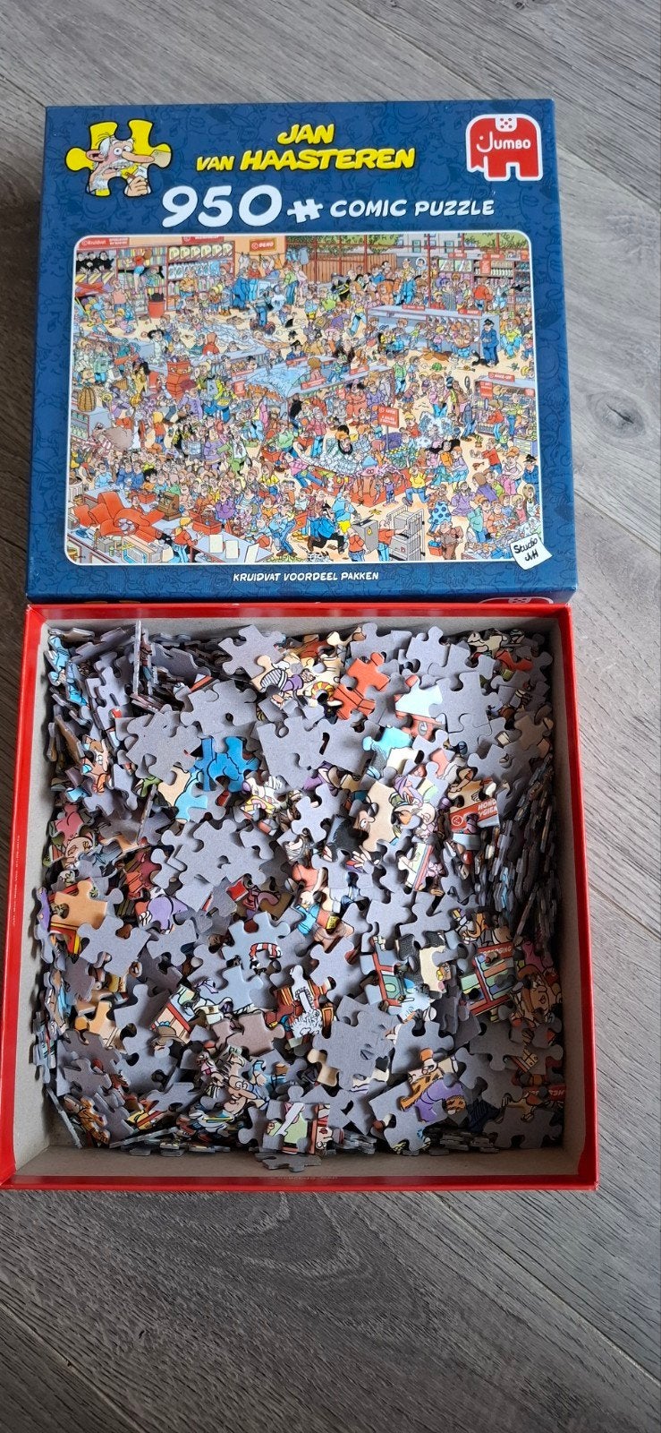 Foto 2 van Jan van Haasteren 950 pieces Comic Puzzel - Kruidvat Voordee
