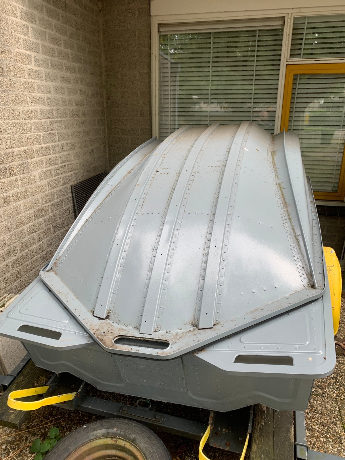 Aluminium vouw boot, Watersport en Boten, Ophalen, Zo goed als nieuw, Aluminium