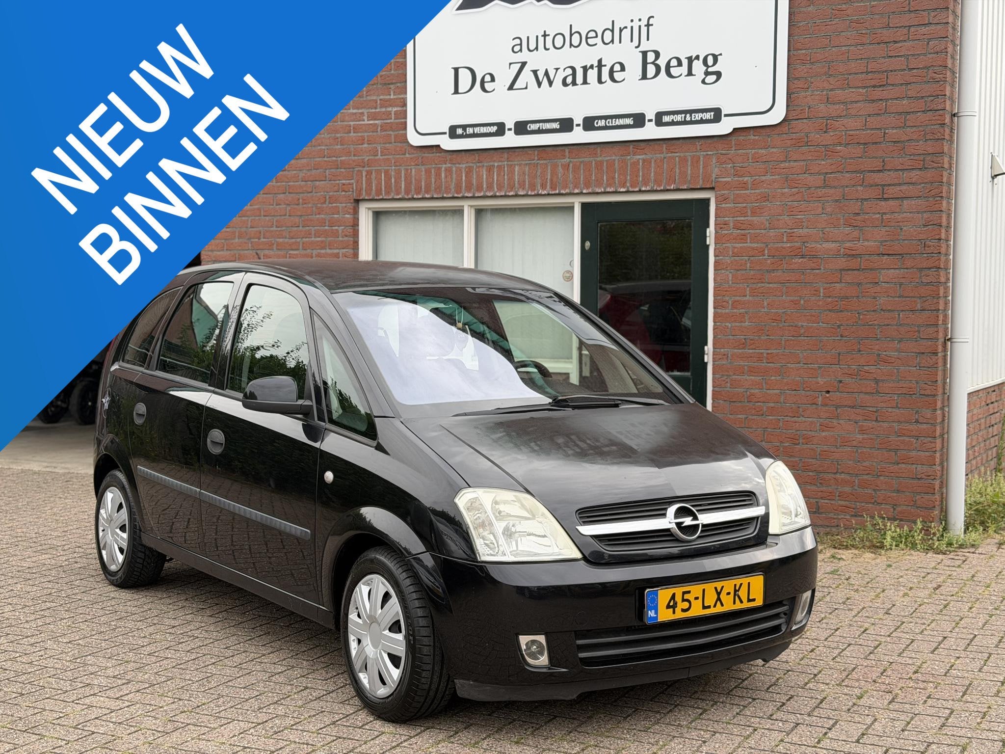 Opel Meriva 1.6 Enjoy, Stof, Gebruikt, 4 cilinders, Zwart