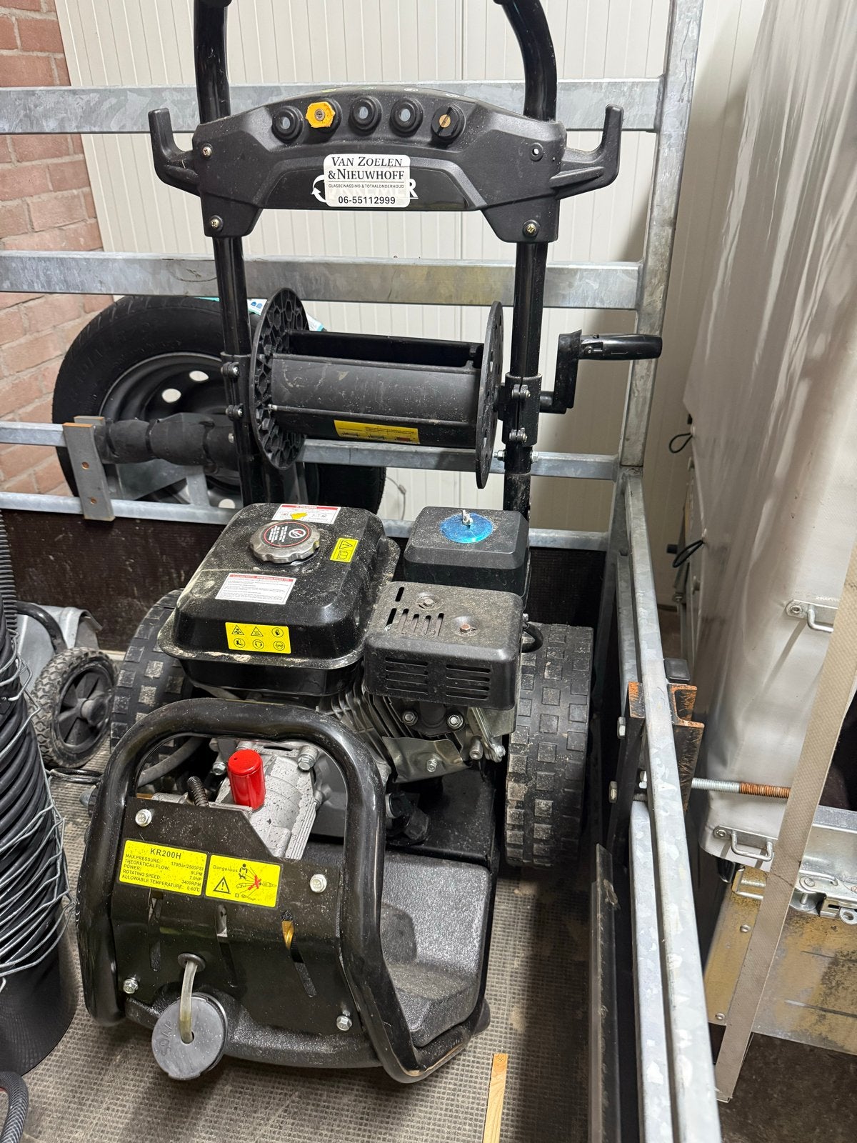 Kremer Koudwater Hogedrukreiniger KR200H - Benzine, Ophalen of Verzenden, Gebruikt, Benzine