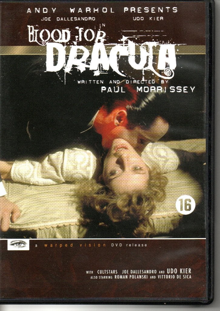 DVD Blood for Dracula (Andy Warhol) 1974, Vanaf 16 jaar, Verzenden, Zo goed als nieuw, Nederlands