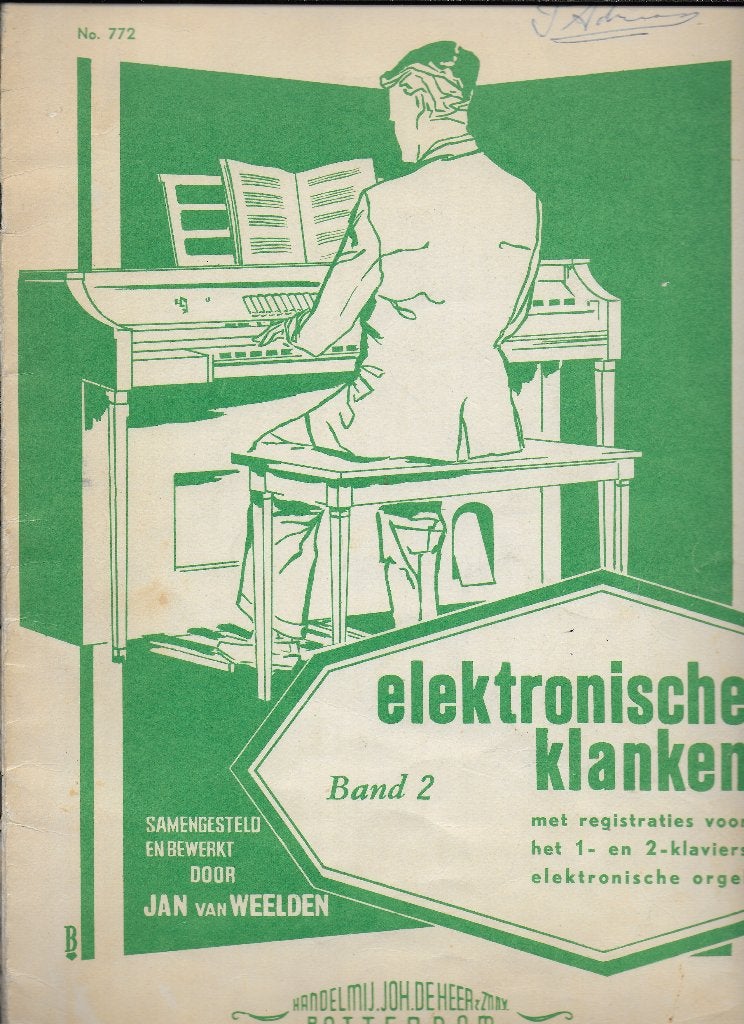 Mu444 bladmuziek elektronische klanken band 2 ( orgel ), Orgel, Gebruikt, Klassiek, Ophalen of Verzenden