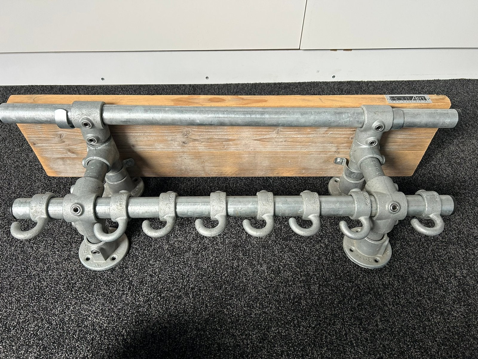 Industriele kapstok (standaard steigerbuis), Huis en Inrichting, Wandkapstok, Ophalen of Verzenden, Zo goed als nieuw, Minder dan 100 cm