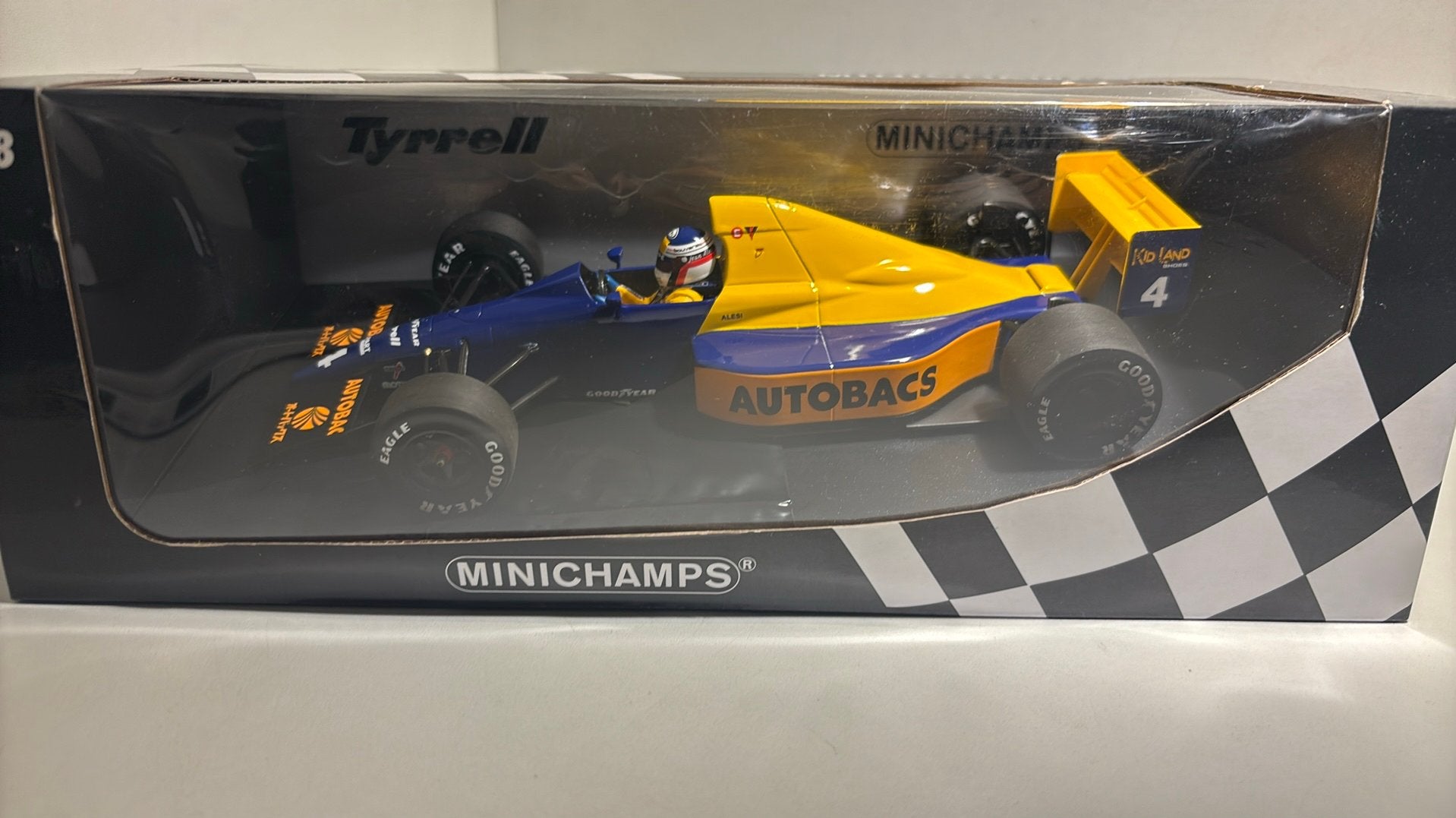 F1 tyrrell ford 018 j.alesi Japanese 1989 minichamps 1.18, Ophalen of Verzenden, A, A, A