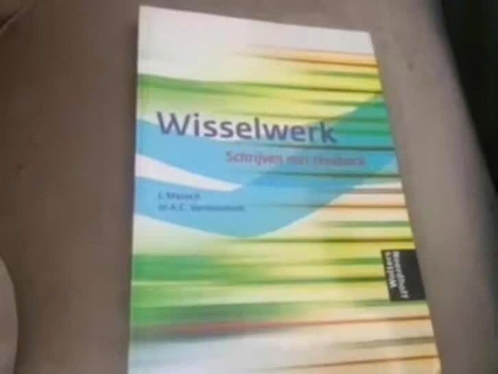 Wisselwerk: Schrijven met feedback, Gelezen, L. Mansch, A.C. Verhoeven, Gamma, HBO