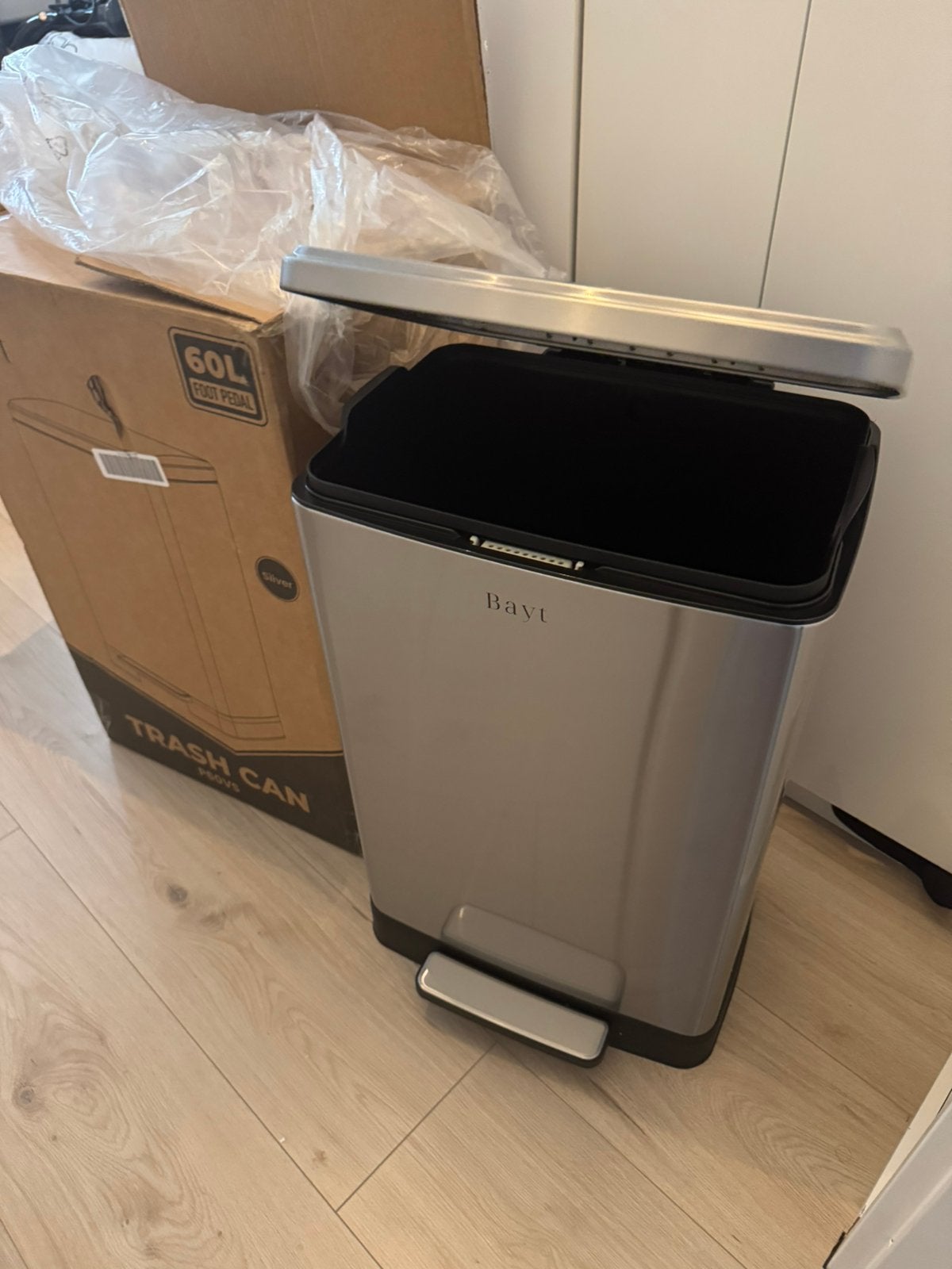 RVS PRULLENBAK, 50 tot 75 cm, Nieuw, 40 liter of meer, Ophalen of Verzenden