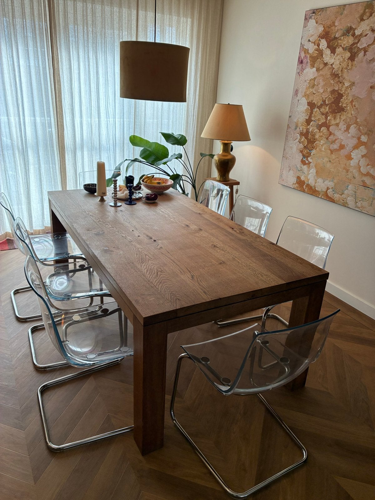 IKEA Tobias stoelen - Transparant met chromen onderstel, Kunststof, Gebruikt, Overige kleuren, Ophalen of Verzenden