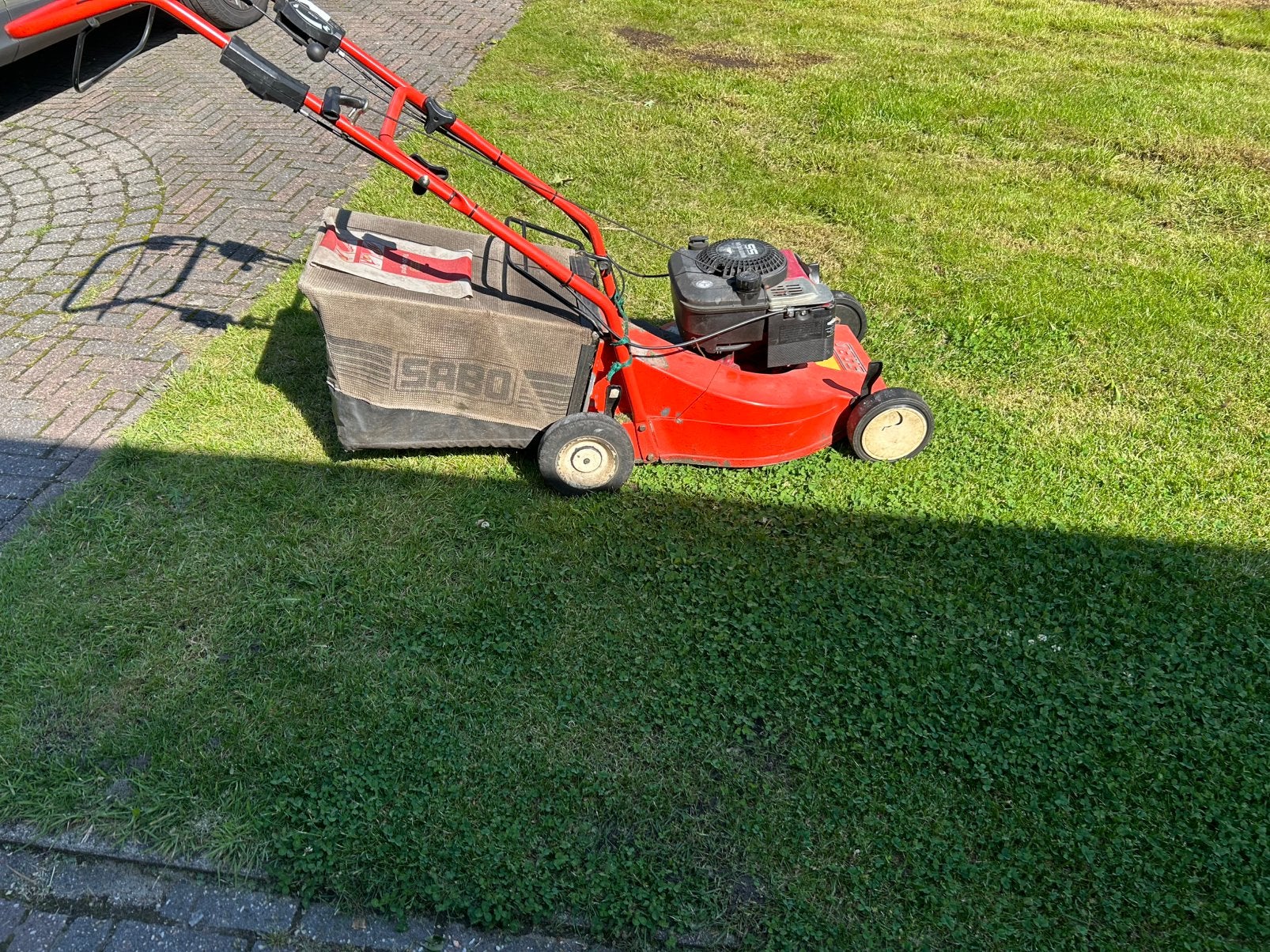 Te koop sabo benzine maaier, Ophalen of Verzenden, Zo goed als nieuw