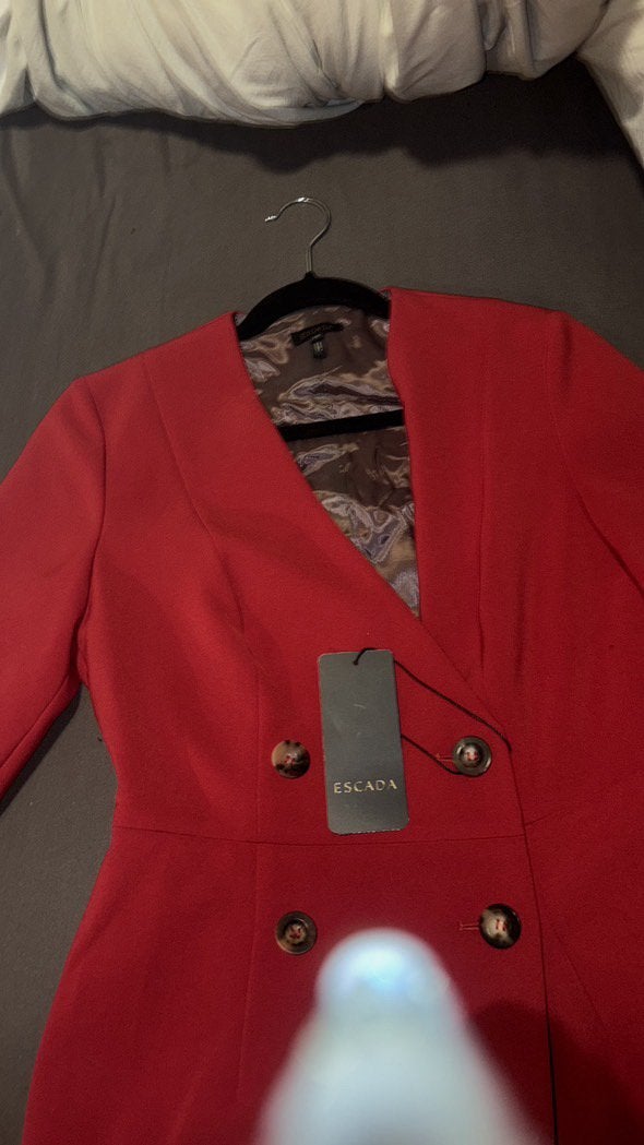 Escade jurk maat m, Kleding | Dames, Ophalen of Verzenden, Zo goed als nieuw, Rood