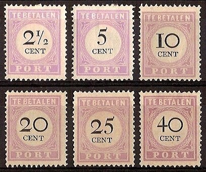 Suriname Port 9/14 ongebruikt 1892, Ophalen of Verzenden, Postfris
