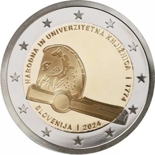 De Speciale 2 Euro SLOVENIE 2024 "Universitaire Bibliotheek", Postzegels en Munten, Munten | Europa | Euromunten, Ophalen of Verzenden