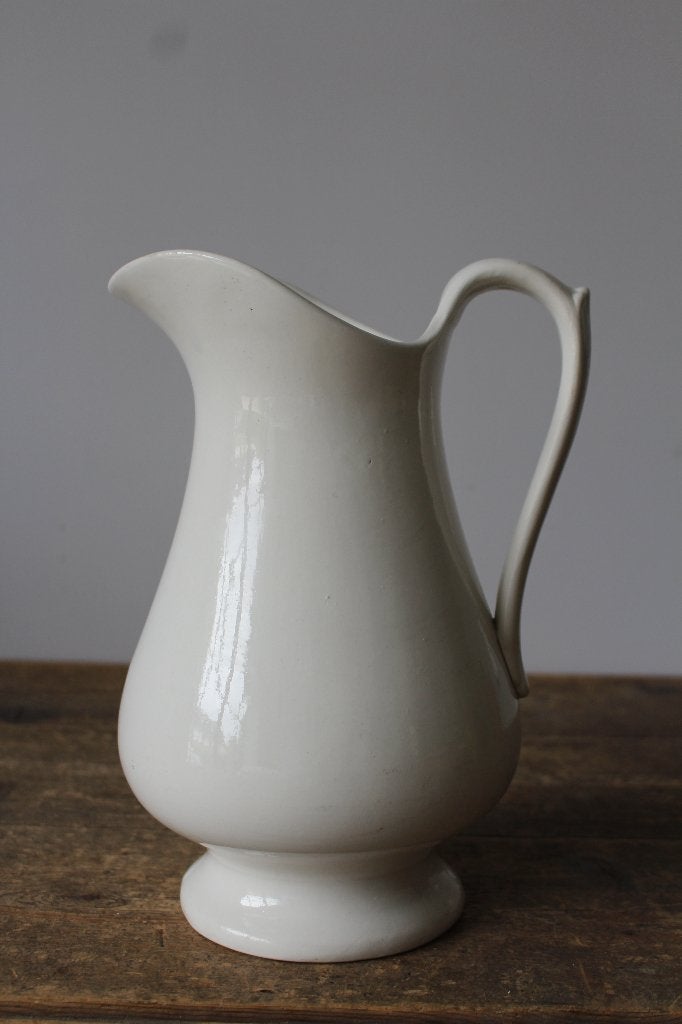 Oude brocante kan off white Boch Belgium *Pronck & Praal*, Ophalen of Verzenden