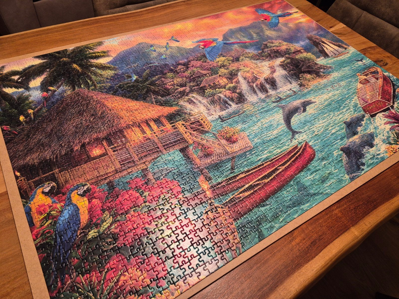 Legpuzzel 2000 stukjes - Tropisch paradijs, Ophalen, Meer dan 1500 stukjes, Zo goed als nieuw, Legpuzzel