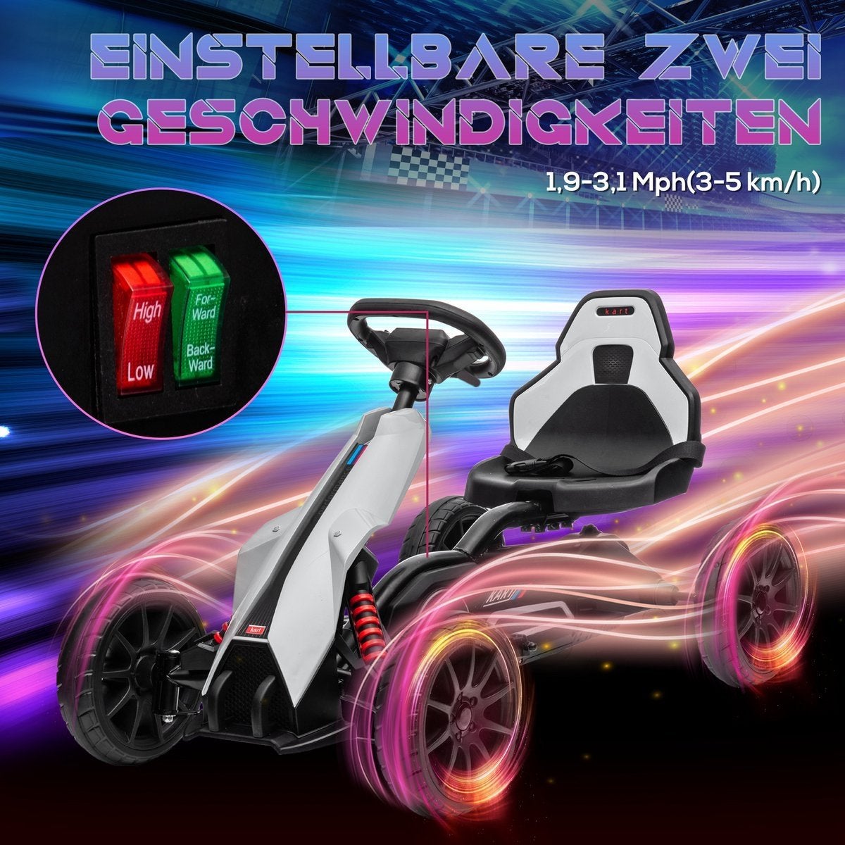 Elektrische Kinderkart - 2 Snelheden, 3-8 Jaar - Nieuw!, Kinderen en Baby's, -, Zo goed als nieuw, -, -