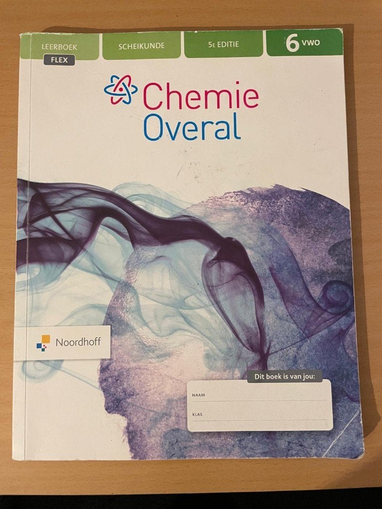 Overal Chemie – 3 t/m 6 vwo, VWO, Scheikunde, Noordhoff, Ophalen of Verzenden