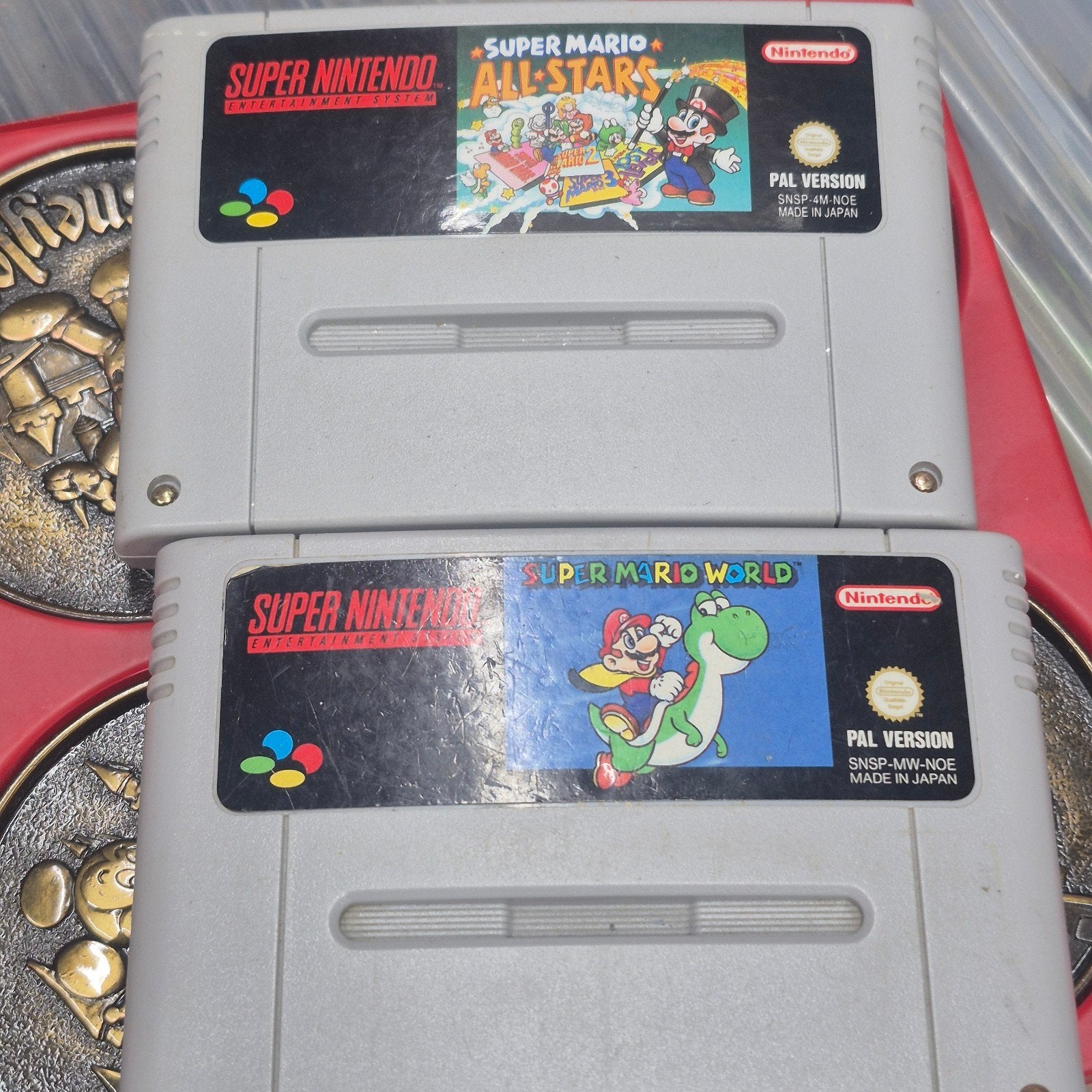 Super Mario All-Stars & Super Mario World SNES (PAL), Spelcomputers en Games, Games | Nintendo Super NES, Gebruikt, 1 speler, Ophalen of Verzenden