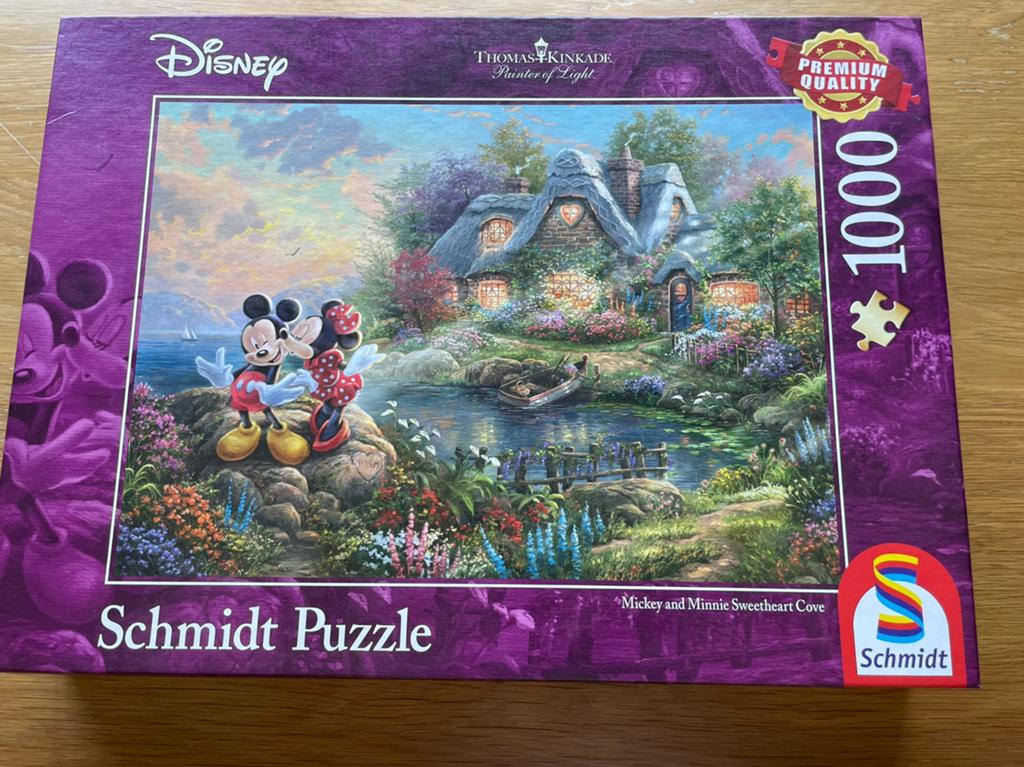 Disney puzzel thomas kinkade 1000 stukjes compleet, Ophalen of Verzenden, 500 t/m 1500 stukjes, Zo goed als nieuw