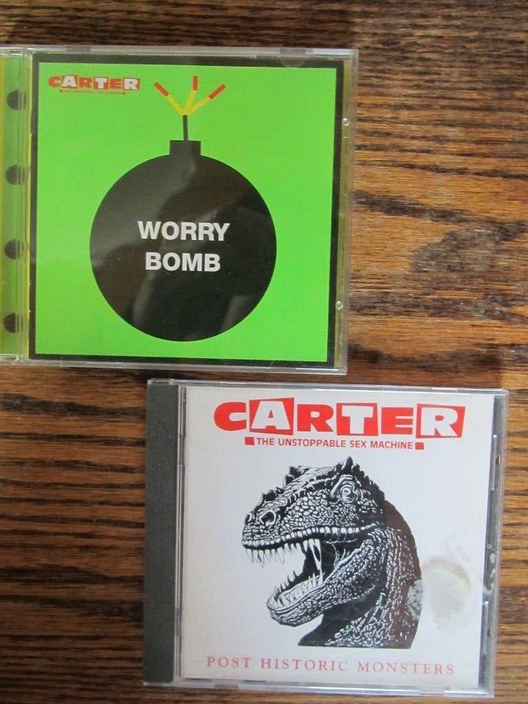 Post Historic Monsters + Worry Bomb - Carter USM, Ophalen of Verzenden, Gebruikt, Poprock, Album