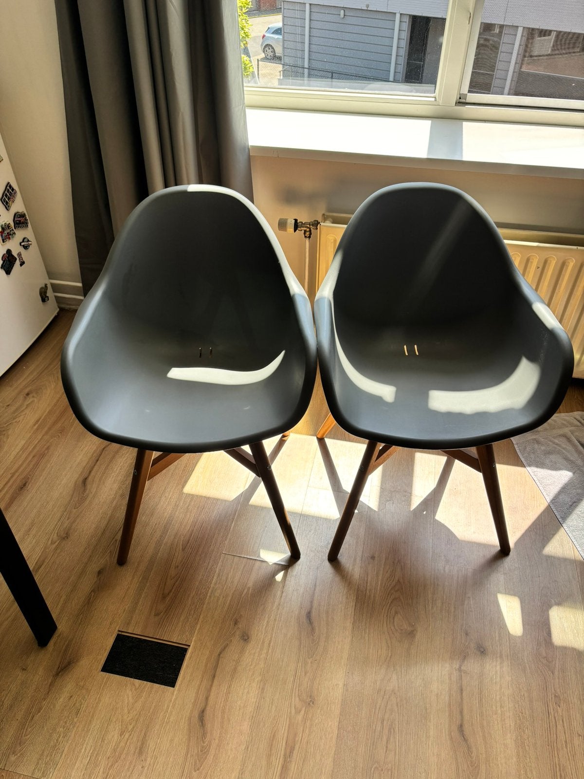 Kuipstoelen, Huis en Inrichting, Stoelen, Twee, Zo goed als nieuw, Grijs, Ophalen